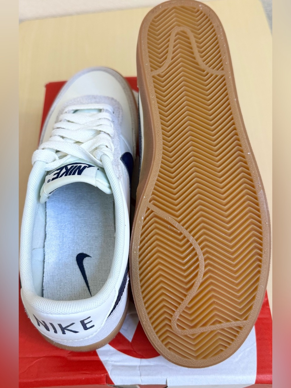 Nike Killshot 2 Sneakers Navy White Gum Sole Women’s 7 NIB Classic Minimalist - Picture 6 of 8